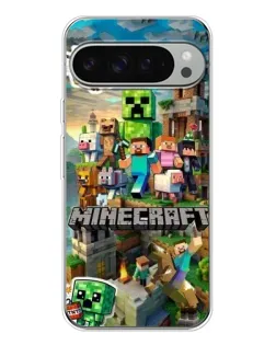Чохол для Google Pixel 10 Pro XL з картинкою «Замок Minecraft»