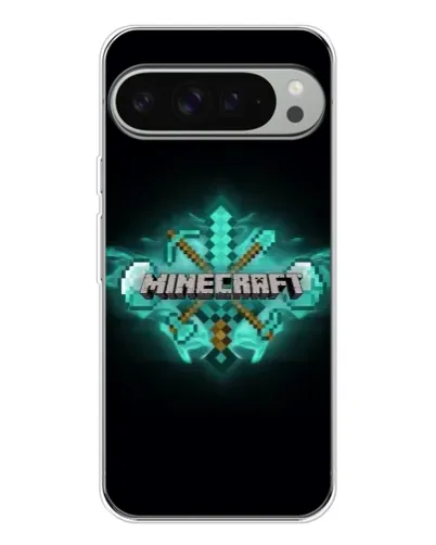 Чохол для Google Pixel 10 Pro XL з картинкою «Minecraft Diamond лого»