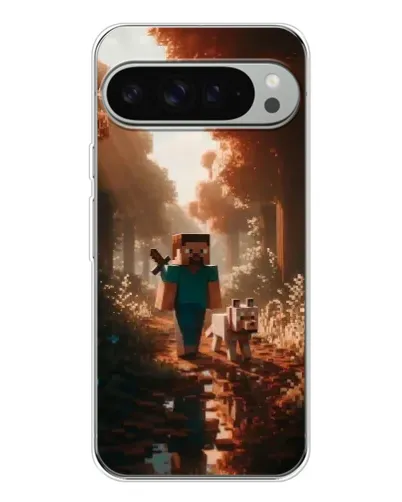 Чохол для Google Pixel 10 Pro XL з картинкою «Стів у лісі»