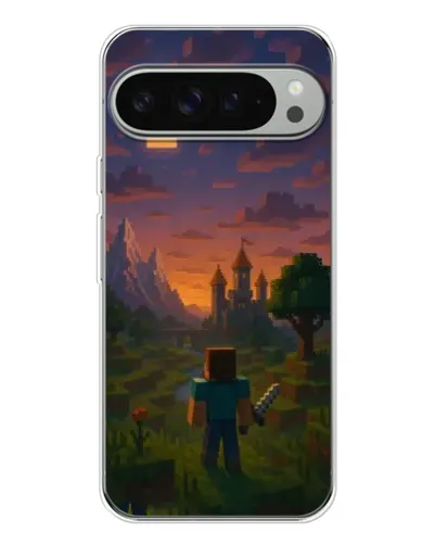 Чохол для Google Pixel 10 Pro XL з картинкою «Стів біля вежі»