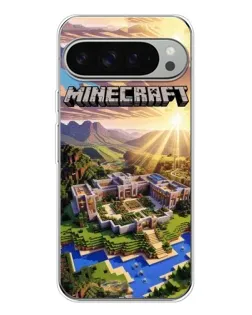 Чохол для Google Pixel 10 Pro XL з картинкою «Minecraft панорама»