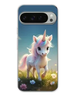 Чохол для Google Pixel 10 Pro XL з картинкою «Єдиноріг на галявині»