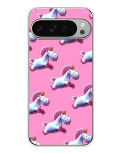 Чохол для Google Pixel 10 Pro XL з картинкою «Єдинороги на рожевому»