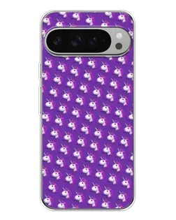 Чохол для Google Pixel 10 Pro XL з картинкою «Єдинороги на фіолетовому»
