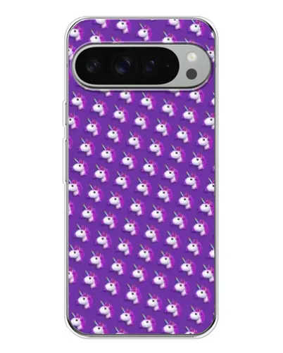 Чохол для Google Pixel 10 Pro XL з картинкою «Єдинороги на фіолетовому»