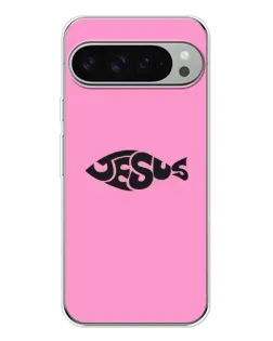 Чохол для Google Pixel 10 Pro XL з картинкою «Рожевий символ Jesus»