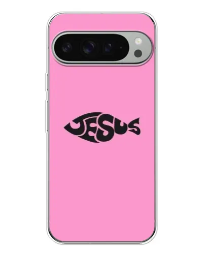 Чохол для Google Pixel 10 Pro XL з картинкою «Рожевий символ Jesus»