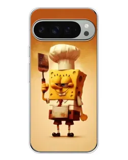 Чохол для Google Pixel 10 Pro XL з картинкою «Губка Боб кухар»