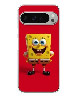 Чохол для Google Pixel 10 Pro XL з картинкою «Спанч Боб на червоному»
