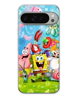 Чехол для Google Pixel 10 Pro XL с картинкой «Губка Боб и друзья»