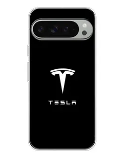 Чохол для Google Pixel 10 Pro XL з картинкою «Tesla White Logo»