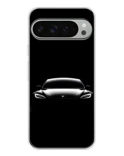 Чохол для Google Pixel 10 Pro XL з картинкою «Фари Tesla Night»