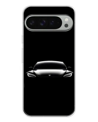 Чохол для Google Pixel 10 Pro XL з картинкою «Фари Tesla Night»