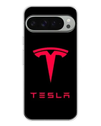 Чохол для Google Pixel 10 Pro XL з картинкою «Tesla Red Logo»
