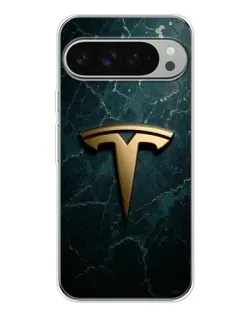 Чохол для Google Pixel 10 Pro XL з картинкою «Мармурова Tesla Gold»