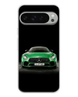 Чехол для Google Pixel 10 Pro XL с картинкой «Mercedes — неоновый лого»