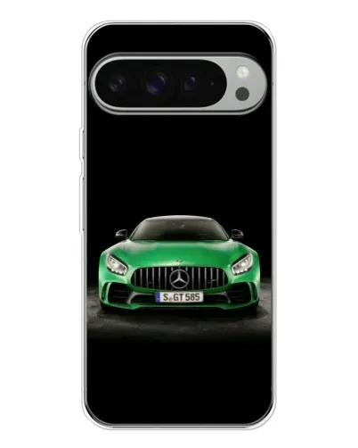 Чехол для Google Pixel 10 Pro XL с картинкой «Mercedes — неоновый лого»