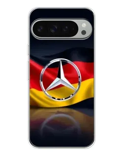 Чехол для Google Pixel 10 Pro XL с картинкой «Mercedes — флаг Германии»