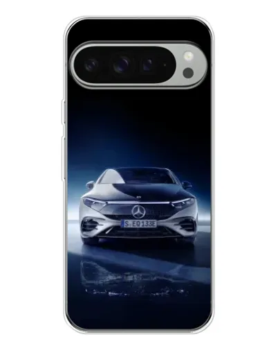 Чехол для Google Pixel 10 Pro XL с картинкой «Ночной Mercedes EQ»