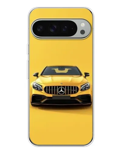 Чехол для Google Pixel 10 Pro XL с картинкой «Желтый Mercedes GT»