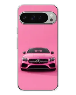 Чехол для Google Pixel 10 Pro XL с картинкой «Розовый Mercedes AMG»