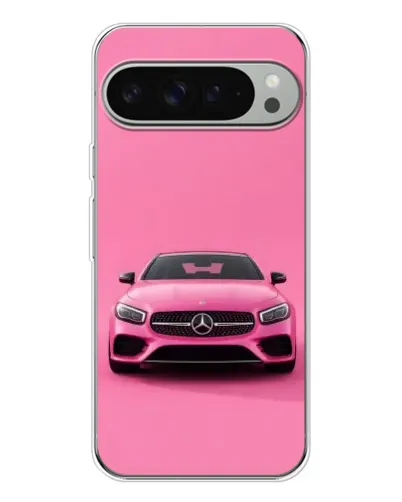 Чехол для Google Pixel 10 Pro XL с картинкой «Розовый Mercedes AMG»