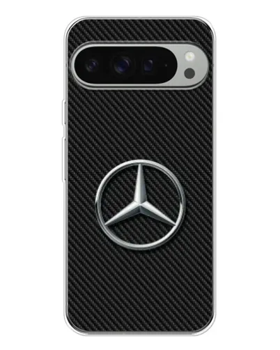 Чехол для Google Pixel 10 Pro XL с картинкой «Карбоновый Mercedes стиль»