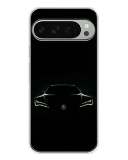 Чехол для Google Pixel 10 Pro XL с картинкой «Mercedes — силуэт авто»