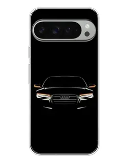 Чехол для Google Pixel 10 Pro XL с картинкой «Audi — ночной контур»