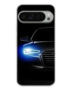 Чехол для Google Pixel 10 Pro XL с картинкой «Неоновый взгляд Audi»