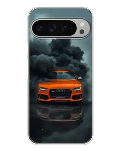 Чехол для Google Pixel 10 Pro XL с картинкой «Audi в облаках дыма»