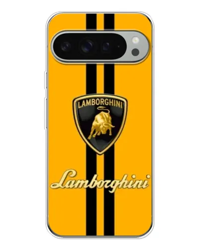 Чохол для Google Pixel 10 Pro XL з картинкою «Lamborghini Stripe жовтий»