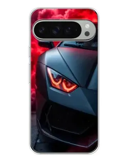 Чохол для Google Pixel 10 Pro XL з картинкою «Lamborghini червоне сяйво»