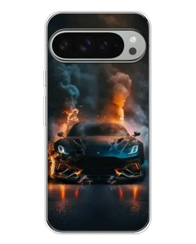 Чохол для Google Pixel 10 Pro XL з картинкою «Lamborghini димна естетика»