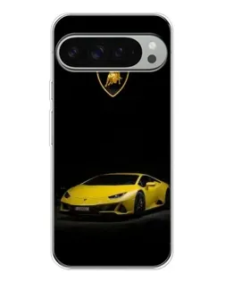 Чохол для Google Pixel 10 Pro XL з картинкою «Lamborghini жовтий акцент»