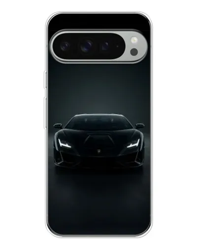 Чохол для Google Pixel 10 Pro XL з картинкою «Чорний Lamborghini Aventador»