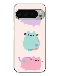 Чохол для Google Pixel 10 Pro XL з картинкою «Pusheen тріо»