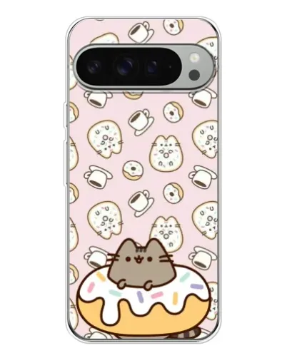 Чохол для Google Pixel 10 Pro XL з картинкою «Пушин на пончику»
