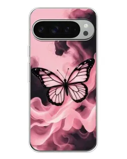 Чехол для Google Pixel 10 Pro XL с картинкой «Бабочка в дыму»