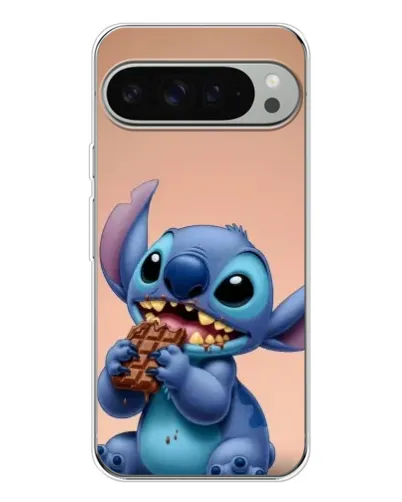Чехол для Google Pixel 10 Pro XL с картинкой «Стич ест шоколад»