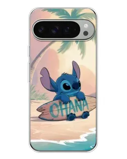 Чехол для Google Pixel 10 Pro XL с картинкой «Стич на серфе»