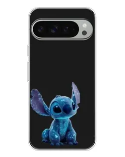 Чехол для Google Pixel 10 Pro XL с картинкой «Стич на черном»