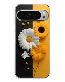 Чехол для Google Pixel 10 Pro XL с картинкой «Подсолнух и ромашка»