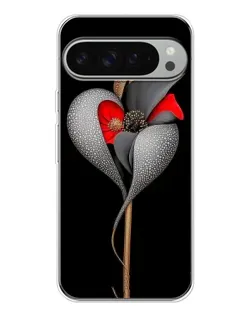 Чохол для Google Pixel 10 Pro XL з картинкою «Срібна фантазійна квітка»