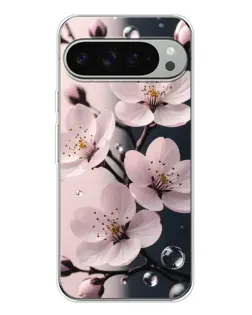 Чохол для Google Pixel 10 Pro XL з картинкою «Ніжня сакура та краплі»