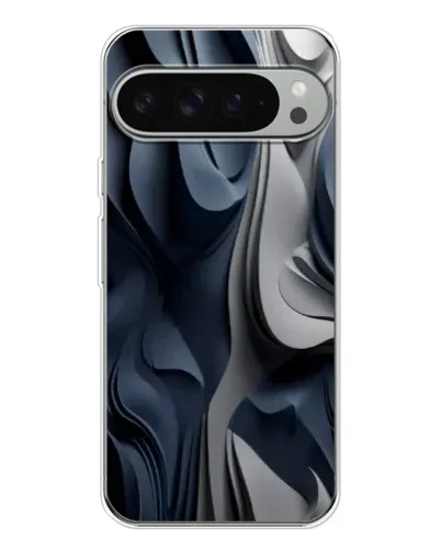 Чехол для Google Pixel 10 Pro XL с картинкой «Объемные синие складки»