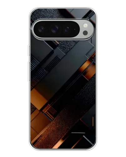 Чехол для Google Pixel 10 Pro XL с картинкой «Черные геометрические блоки»