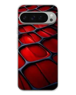 Чехол для Google Pixel 10 Pro XL с картинкой «Красная глянцевая сетка»