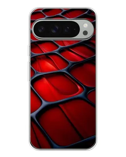 Чехол для Google Pixel 10 Pro XL с картинкой «Красная глянцевая сетка»