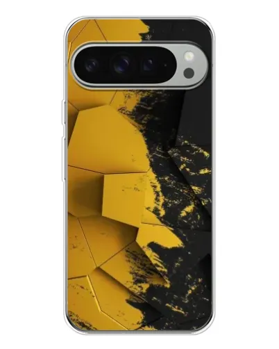 Чехол для Google Pixel 10 Pro XL с картинкой «Золотые осколки геометрии»